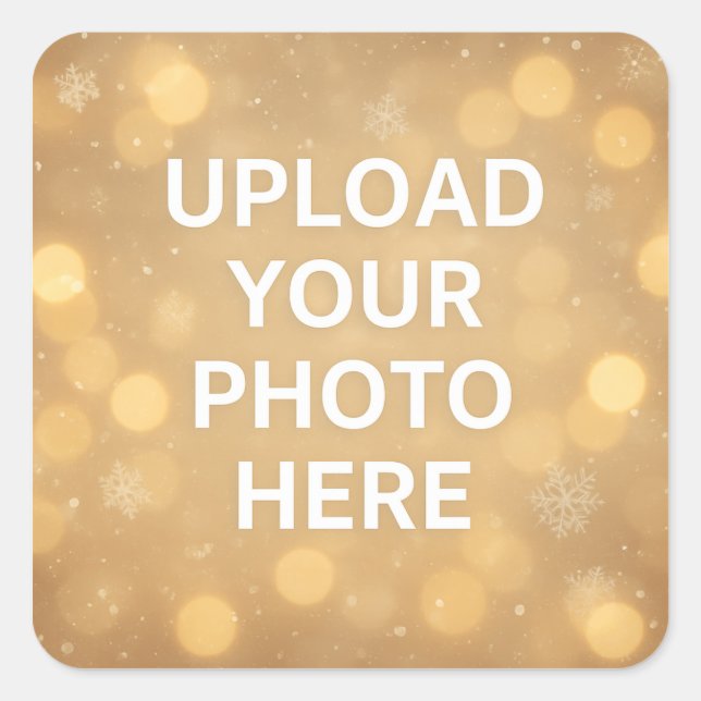 Custom Photo Square Sticker (Front)