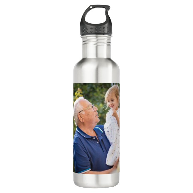 Custom Photo  Stainless Steel Water Bottle (Front)