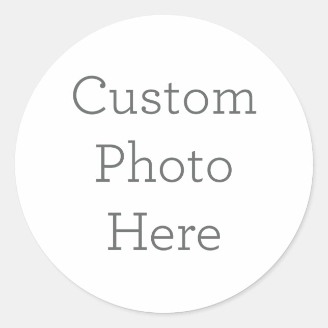 Custom Classic Round Stickers, Format: Sheet of Stickers, Size: Small, 1½ inch (sheet of 20), Paper Type: Glossy White Paper (Front)