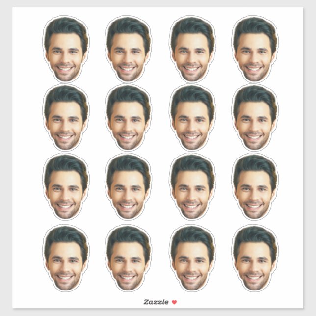 Custom Photo Sticker | Custom Face vinyl Stickers (Sheet)