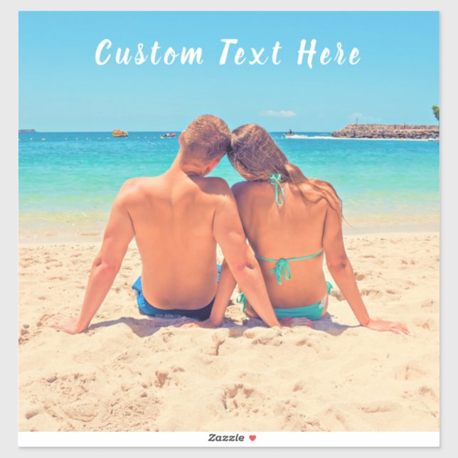 Custom Photo Sticker Your Favorite Photos and Text (Sheet)