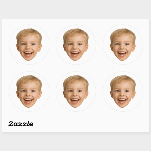 Custom Photo Stickers Personalized Photo Family (Sheet)