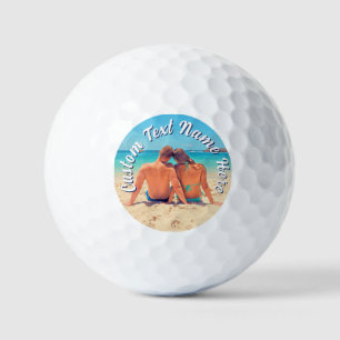 Custom Photo Stmps Golf Balls Personalized Text