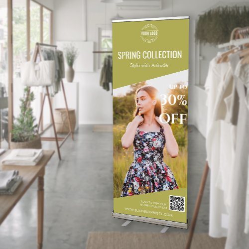 custom Photo Store New Arrival Seasonal Sale Retractable Banner