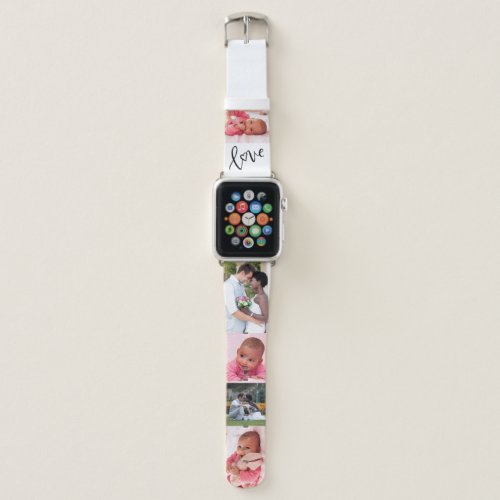 Custom Photo Strip with Love Apple Watch Band