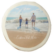 Custom Photo Sugar Cookie Your Photos and Text (Front)