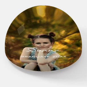 Custom Photo Sweet 16th Paperweight Graduate Girl