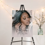 Custom Photo Sweet Sixteen Birthday Welcome Sign<br><div class="desc">Can be customized to suit your needs.
© Gorjo Designs. Made for you via the Zazzle platform.

// Note: photo used is a placeholder image only. You will need to replace with your own photo before ordering/printing. If you need help with this please contact me.</div>