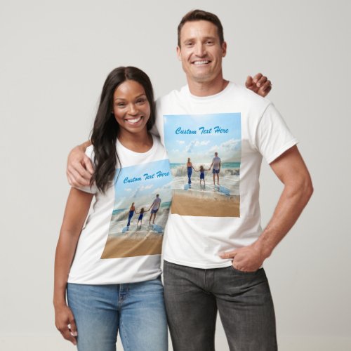 Custom Photo T_Shirt Gift with Your Photo and Text