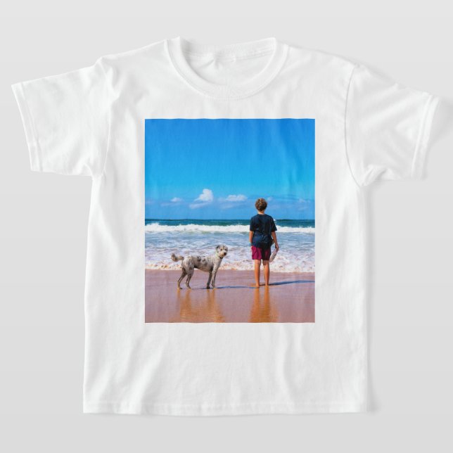 Custom Photo T-Shirt with Your Favorite Photos (Laydown)
