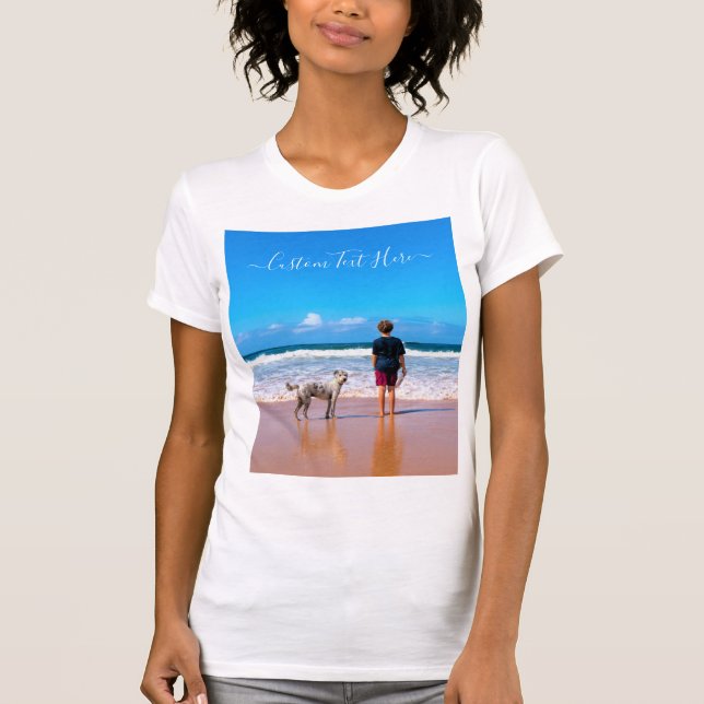 Custom Photo T-Shirt with Your Photos and Text (Front)