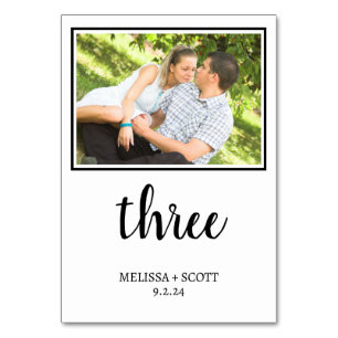 Custom Photo Table Numbers