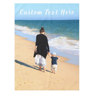 Custom Photo Tablecloth with Your Photos and Text
