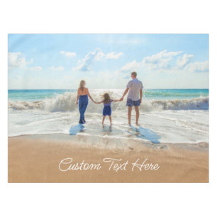 Custom Photo Tablecloth with Your Photos and Text