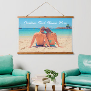 Custom Photo Tapestry Your Photos and Text Design
