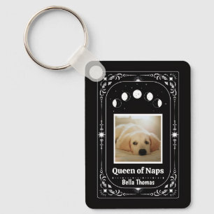 Custom Photo Tarot Dog Lover Keepsake Pet Mom Gift Keychain
