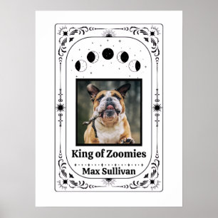 Custom Photo Tarot Dog Lover Pet Keepsake Mom Dad Poster