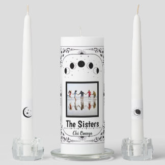 Custom Photo Tarot Sorority Sisters Friends Trendy Unity Candle Set