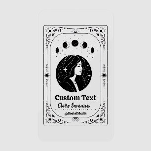 Custom Photo Tarot Spa Salon Yoga Business Retreat Clear Business Cards