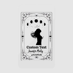 Custom Photo Tarot Spa Salon Yoga Business Retreat Clear Business Cards