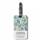 Custom Photo Teal Sea Animals Pattern