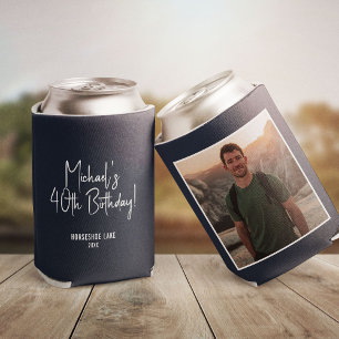 Custom Photo Template Birthday Party Favor Can Cooler