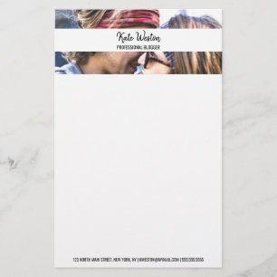 Custom Photo Template Design Stationery