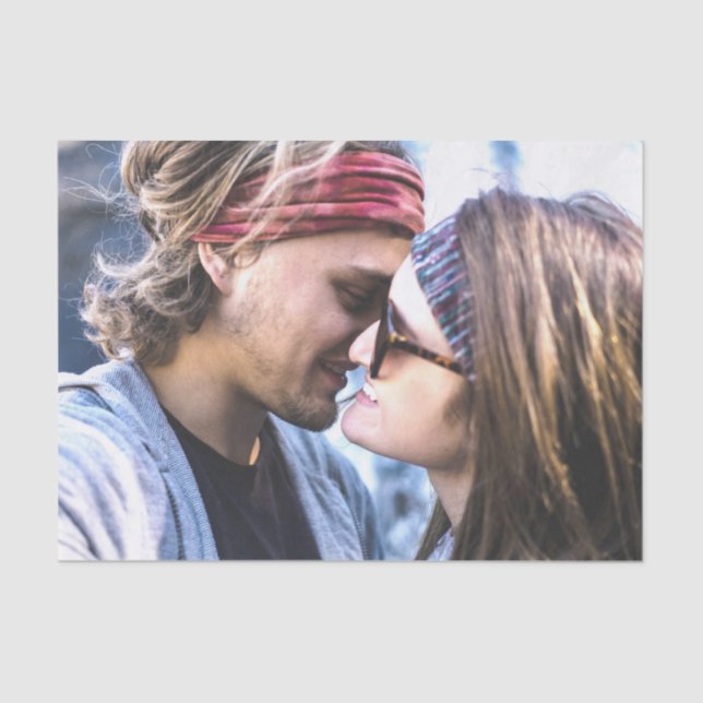 Custom Photo Template Design Tissue Paper (Front)