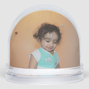 Custom Photo Template Family Baby Kids Gift 2025 Snow Globe