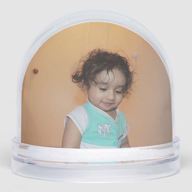 Custom Photo Template Family Baby Kids Gift 2025 Snow Globe (Front)
