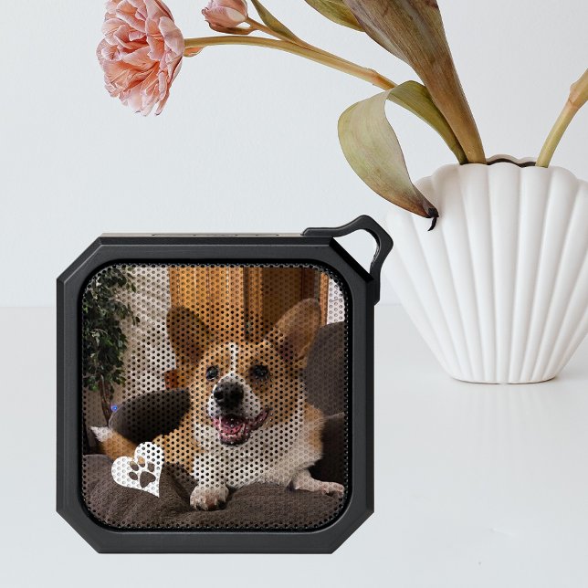 Custom Photo Template Paw Heart Pet Bluetooth Speaker (Creator Uploaded)