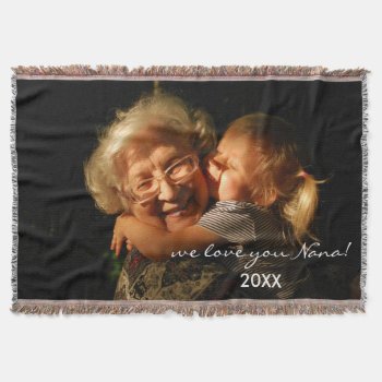 Custom Photo Template Personalized Blanket by XmasMall at Zazzle
