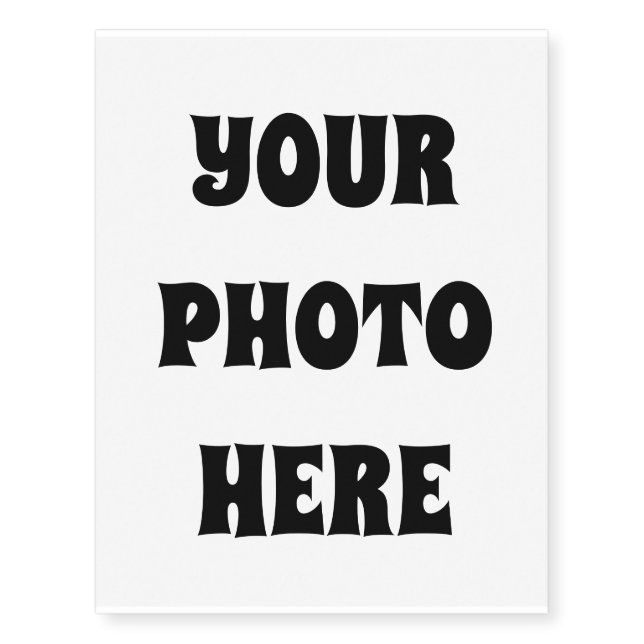 CUSTOM PHOTO TEMPORARY TATTOO (Front)