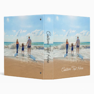 Custom Photo Text 3 Ring Binder with Your Design