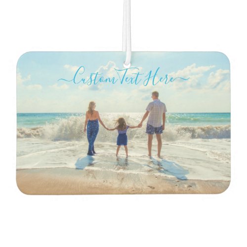 Custom Photo Text Air Freshener Your Famly Design