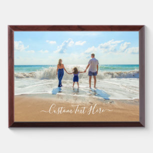 Custom Photo Text Award Plaque - Your Own Design