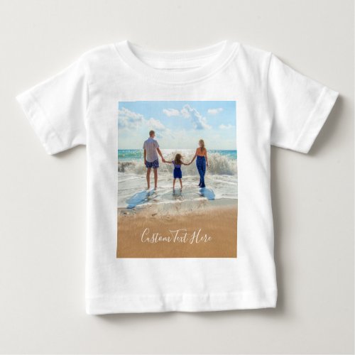 Custom Photo Text Baby T_shirt _ Your Own Design 