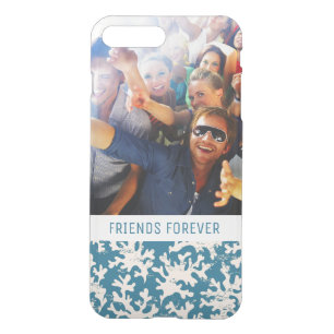 Custom Photo & Text Beautiful Coral Pattern iPhone 8 Plus/7 Plus Case