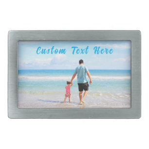 Custom Photo Text Belt Buckle Your Dad Photos Gift