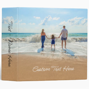 Custom Photo Text Binder with Your Favorite Photos