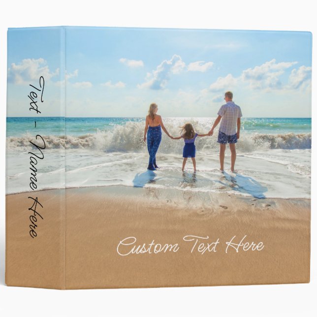 Custom Photo Text Binder with Your Favorite Photos (Front/Spine)