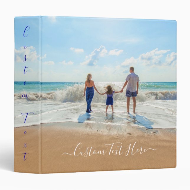 Custom Photo Text Binder Your Favorite Photos (Front/Spine)