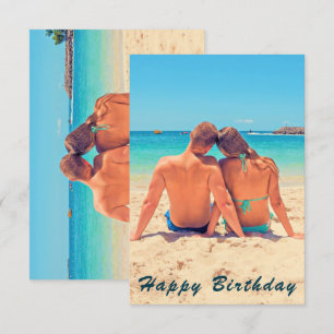 Custom Photo Text Birthday Card Your Own Design
