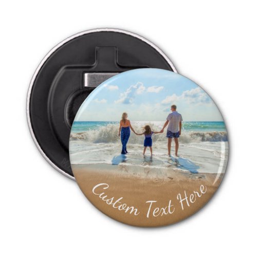 Custom Photo Text Bottle Opener Your Photo Design