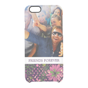 Custom Photo & Text Bright pattern Clear iPhone 6/6S Case