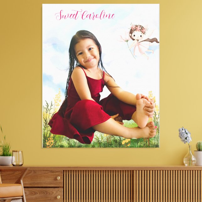 Custom Photo & Text Canvas Print (Insitu(LivingRoom))