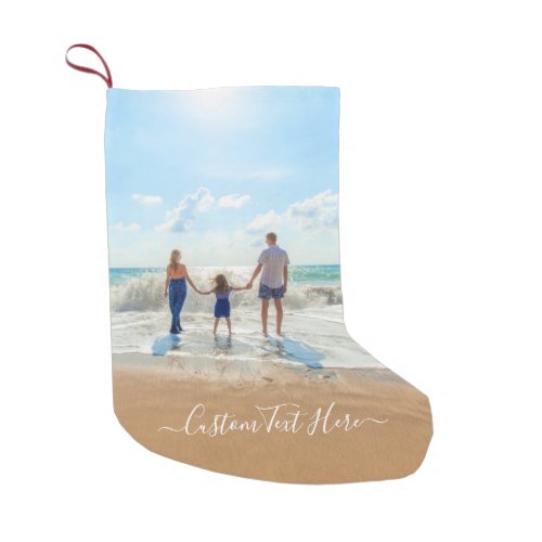 Custom Photo Text Christmas Stocking Your Family