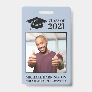 Custom photo, text & color badge