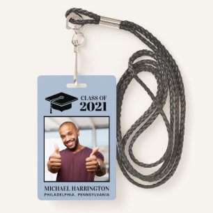 Custom photo, text & color badge