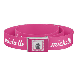 CUSTOM PHOTO, TEXT & COLOR belt